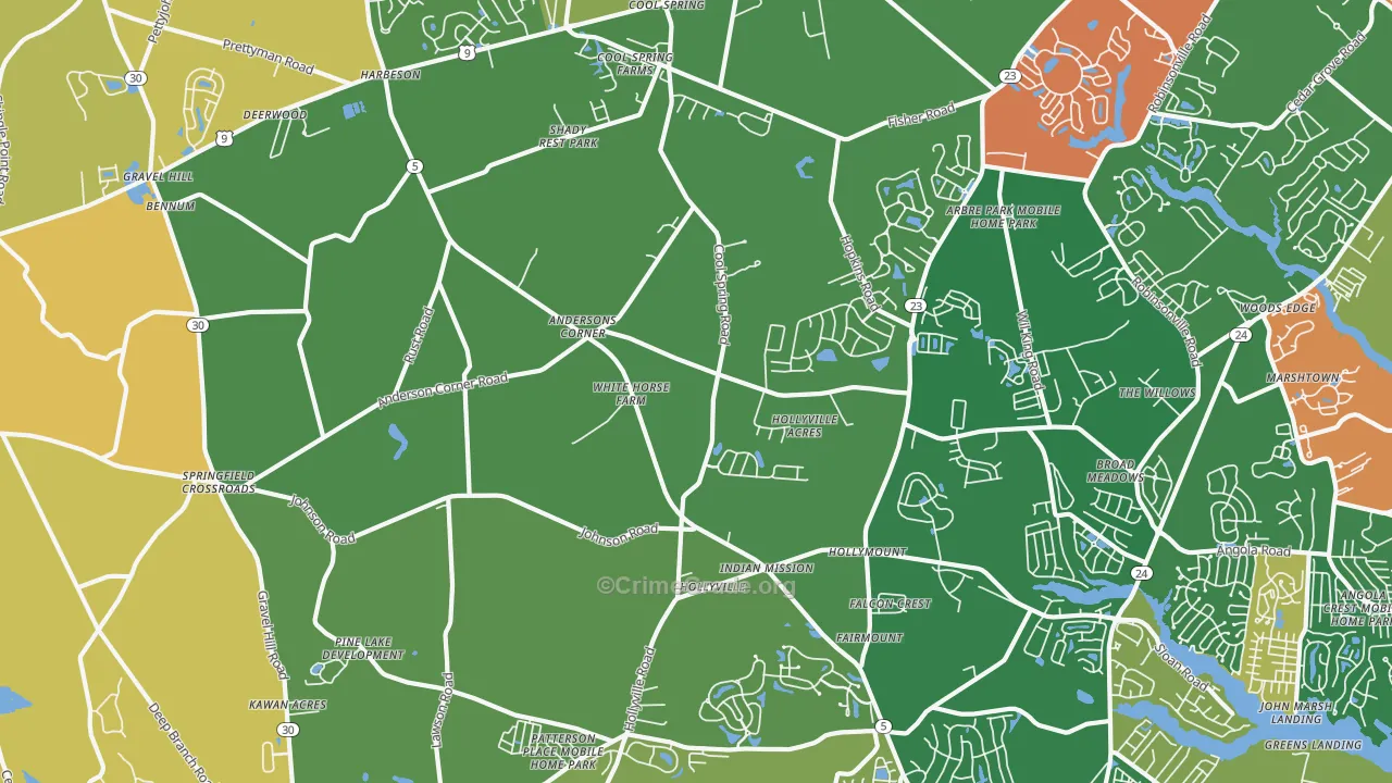 19951, DE Map of Theft Rates
