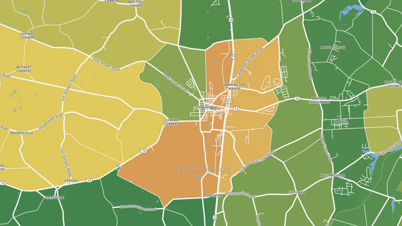 19952, DE Map of Theft Rates