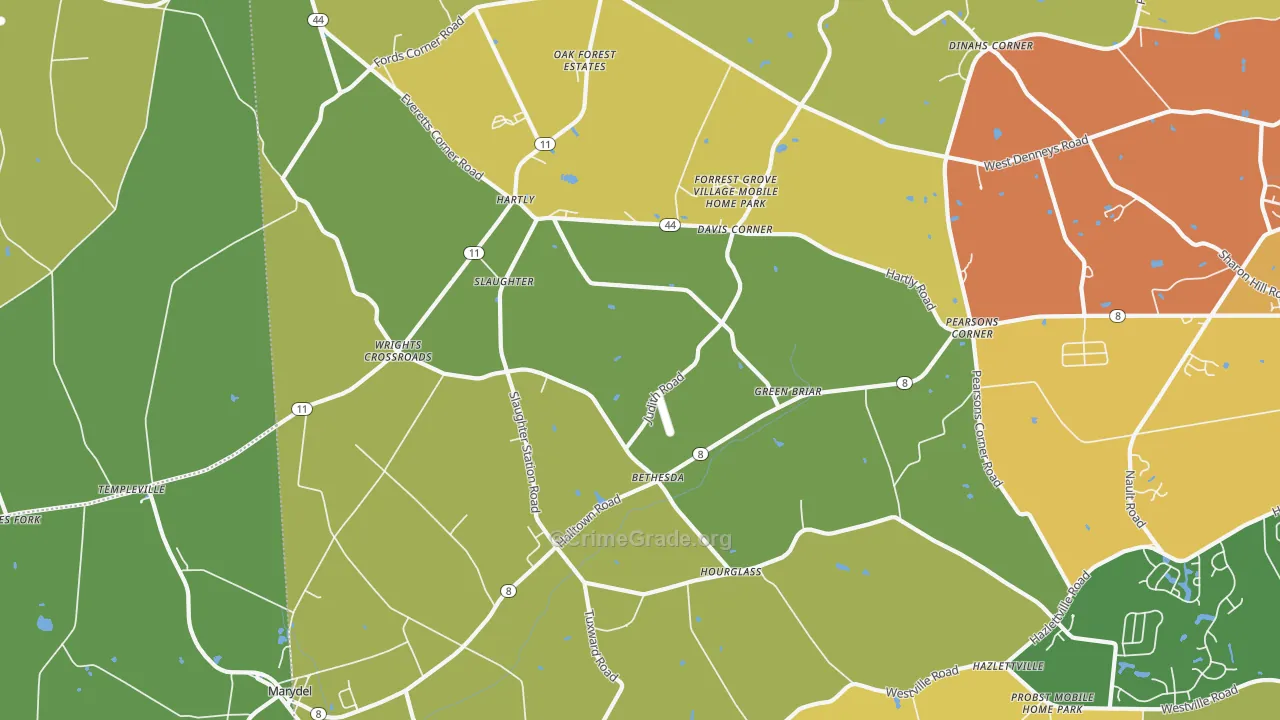 19953, DE Map of Theft Rates