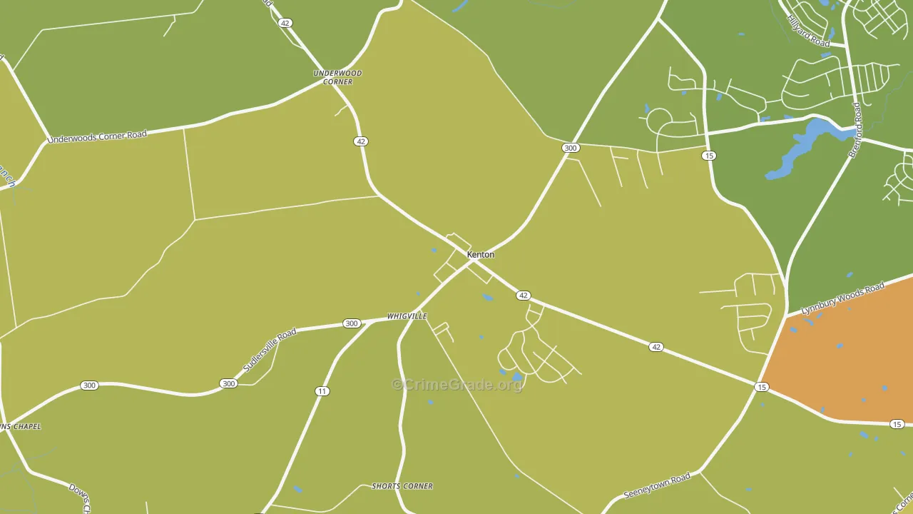 19955, DE Map of Theft Rates