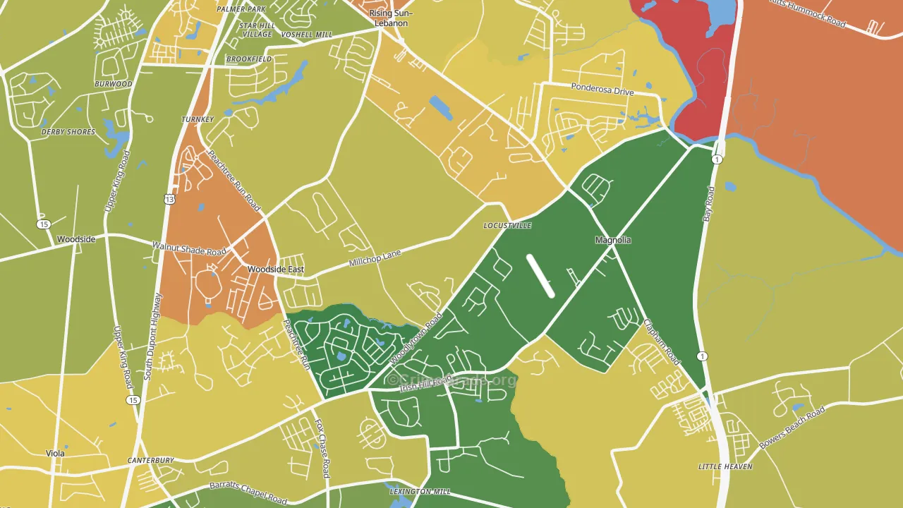 19962, DE Map of Theft Rates