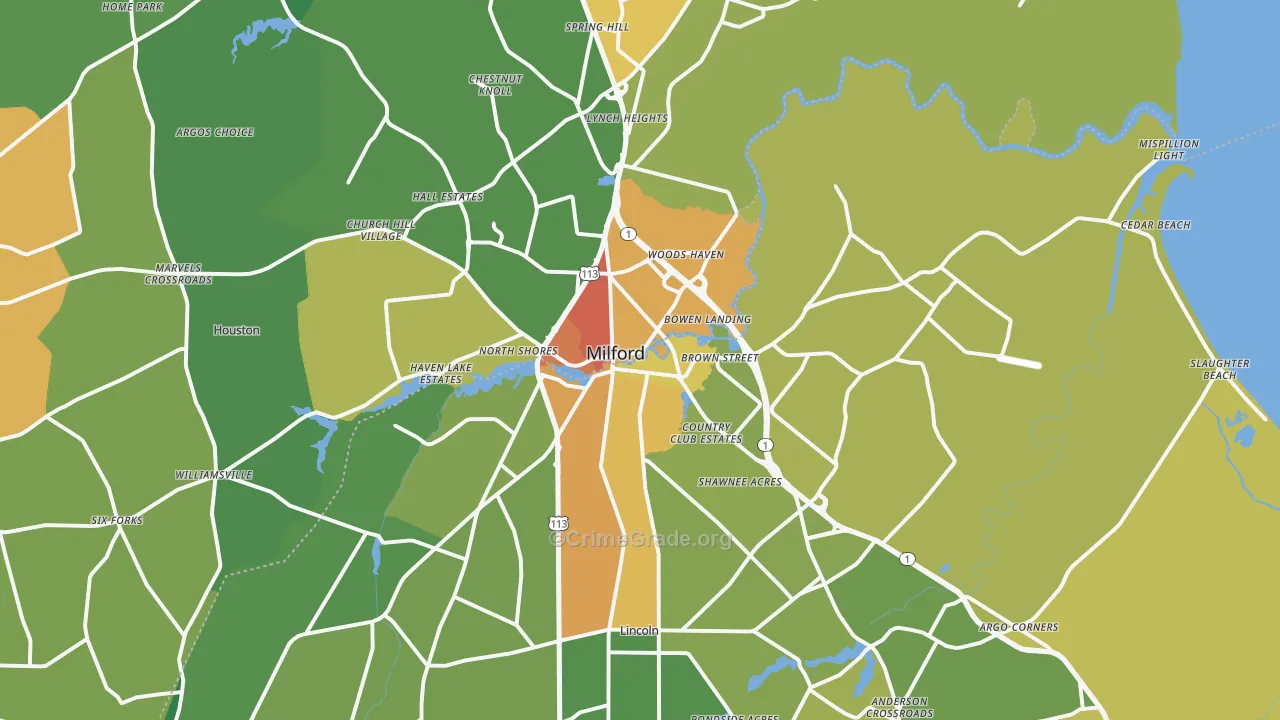 19963, DE Map of Theft Rates