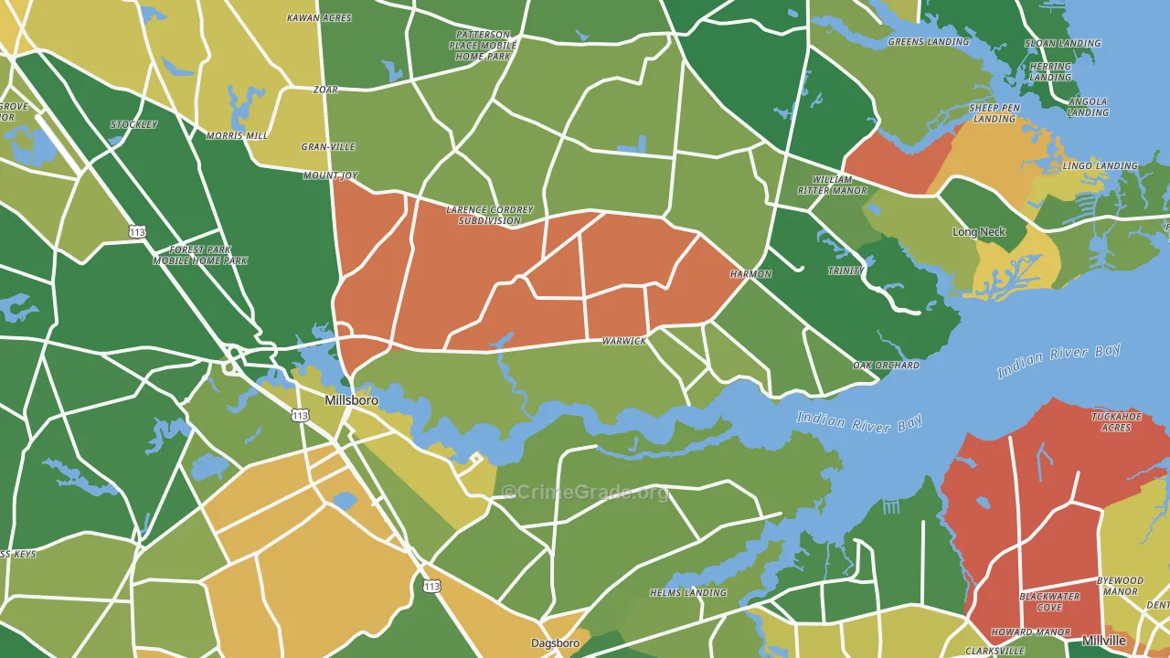 19966, DE Map of Theft Rates
