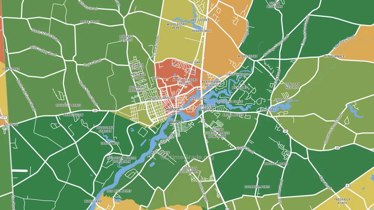 19973, DE Map of Theft Rates