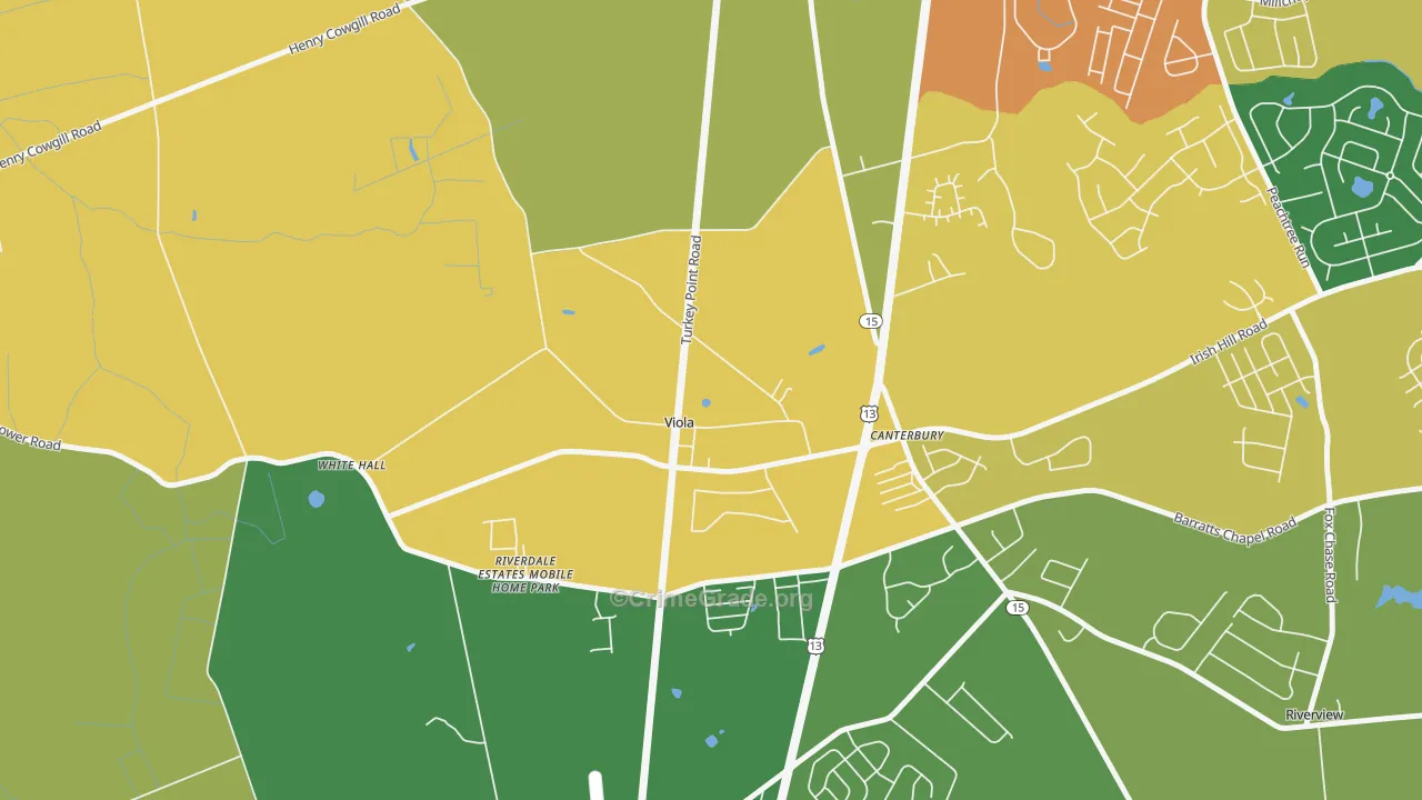 19979, DE Map of Theft Rates