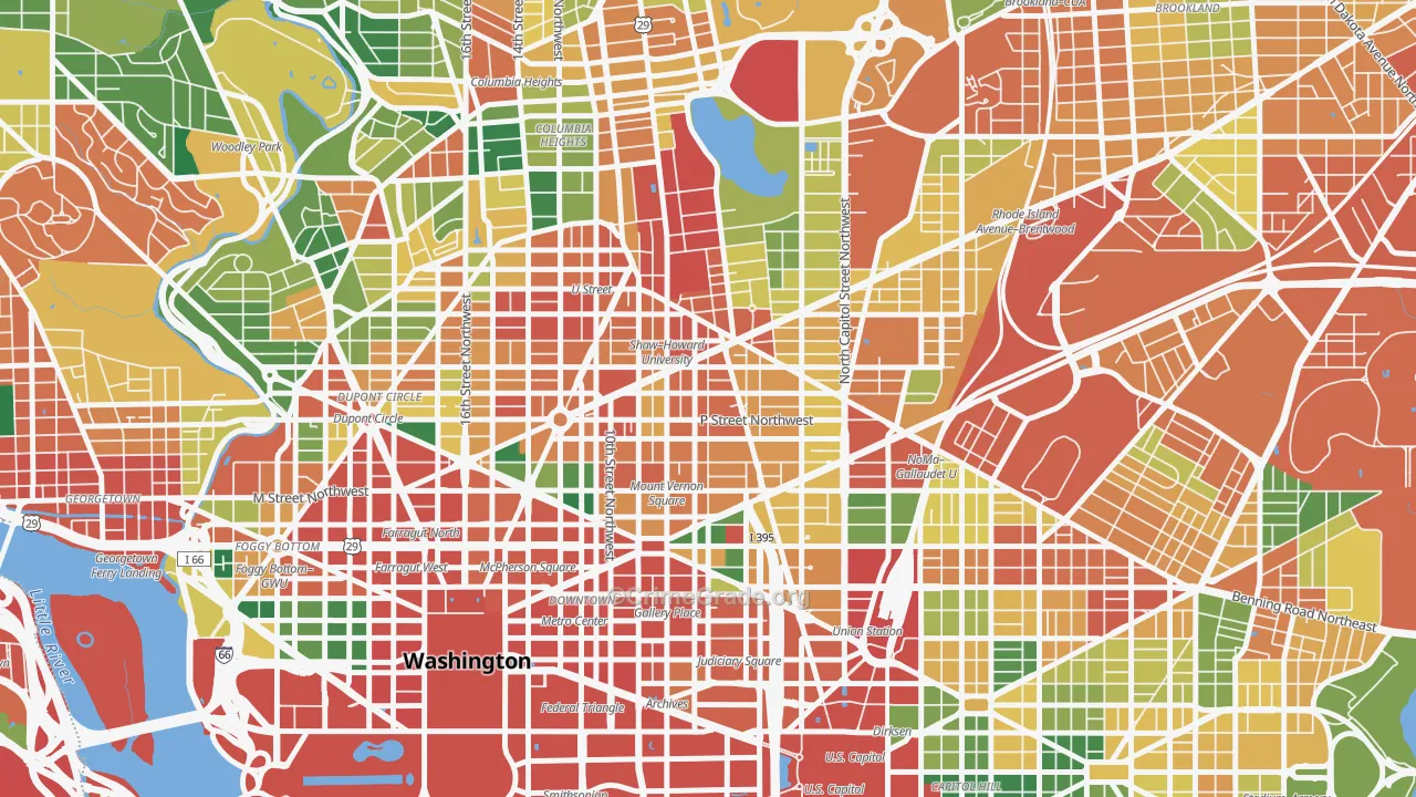 20001, DC Map of Theft Rates
