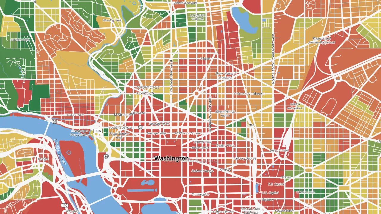 20005, DC Map of Theft Rates