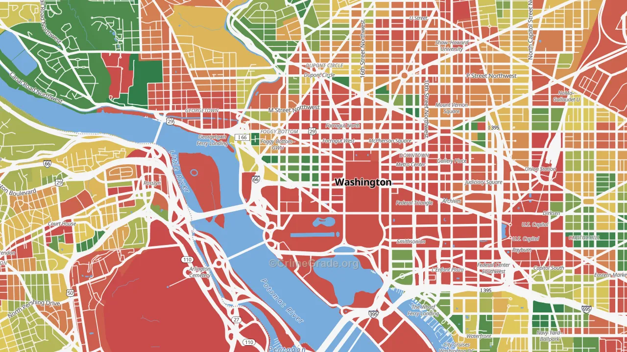 20006, DC Map of Theft Rates