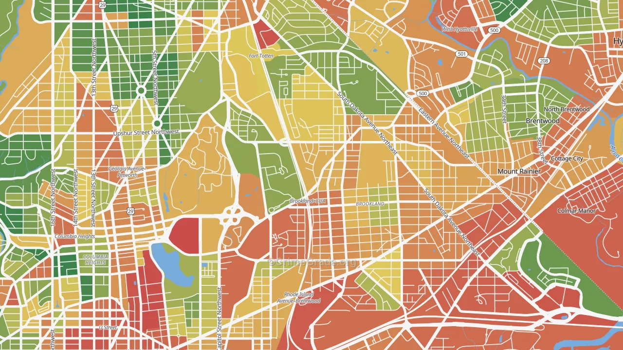 20017, DC Map of Theft Rates