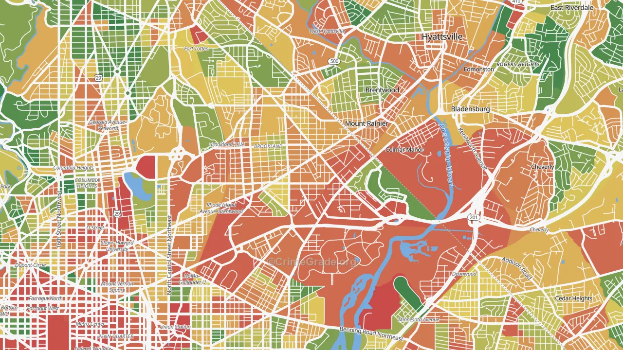 20018, DC Map of Theft Rates