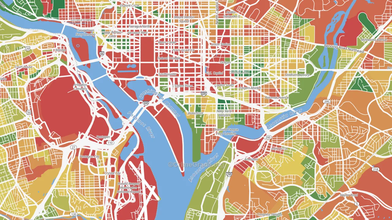 20024, DC Map of Theft Rates
