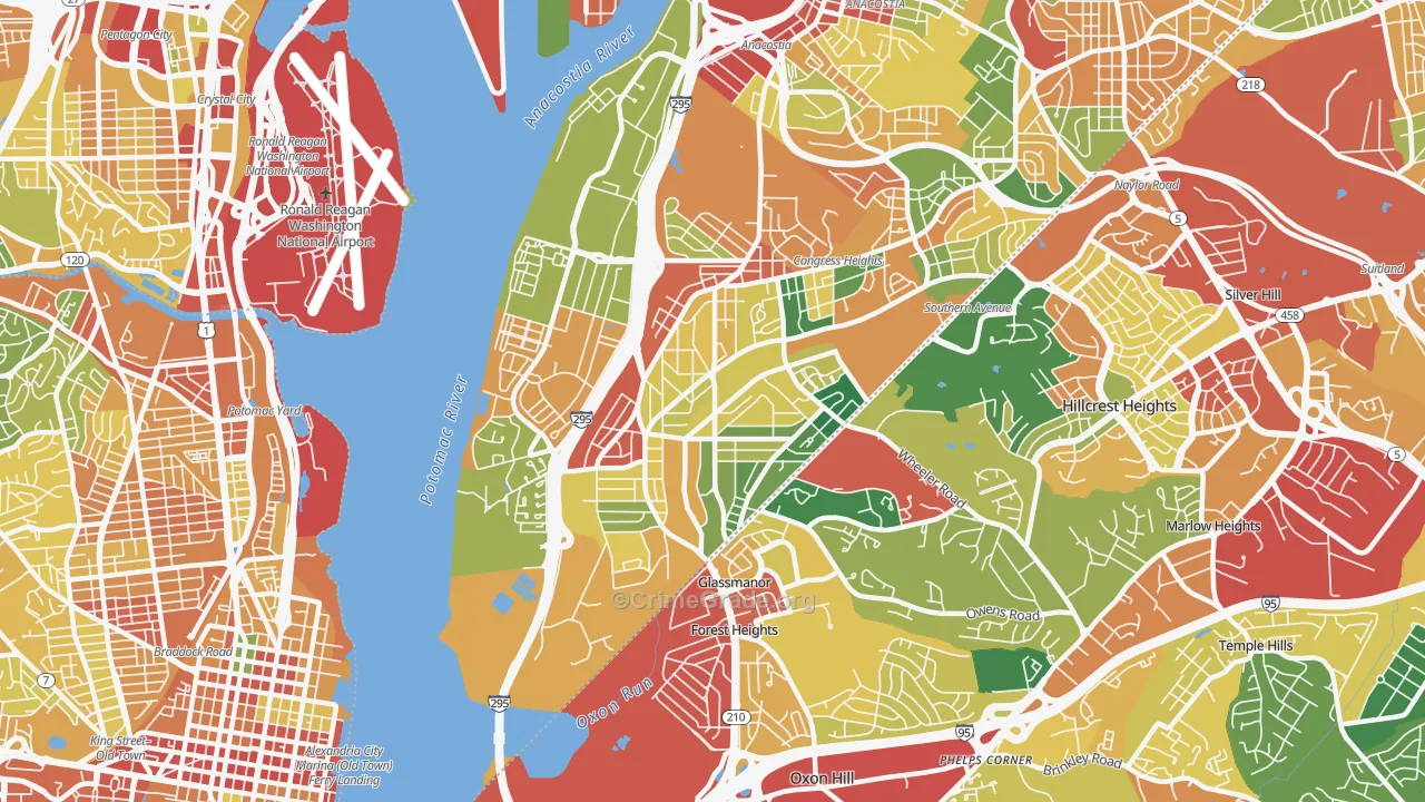 20032, DC Map of Theft Rates