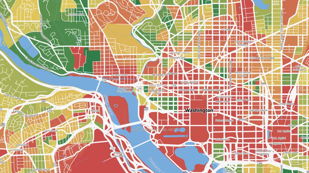 20037, DC Map of Theft Rates