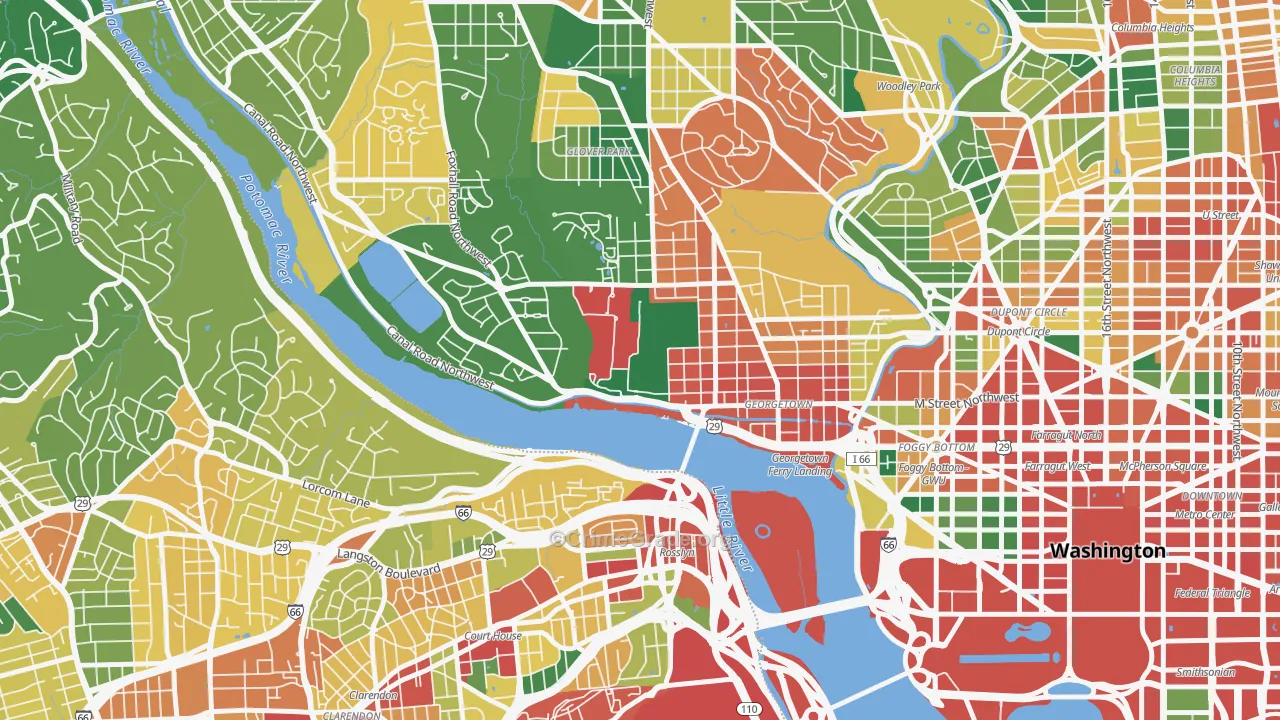 20057, DC Map of Theft Rates