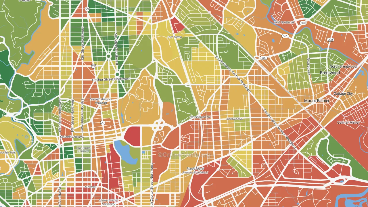 20064, DC Map of Theft Rates