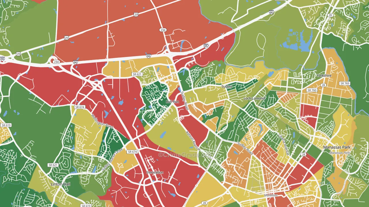 20109, VA Map of Theft Rates