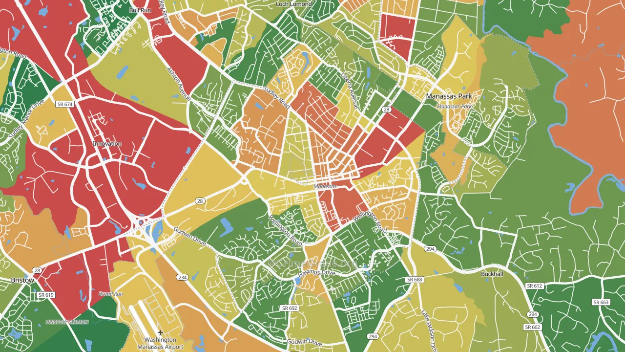 20110, VA Map of Theft Rates