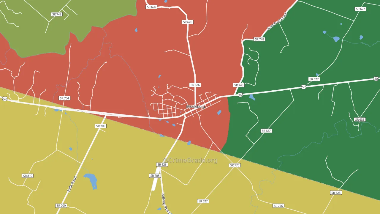 20118, VA Map of Theft Rates