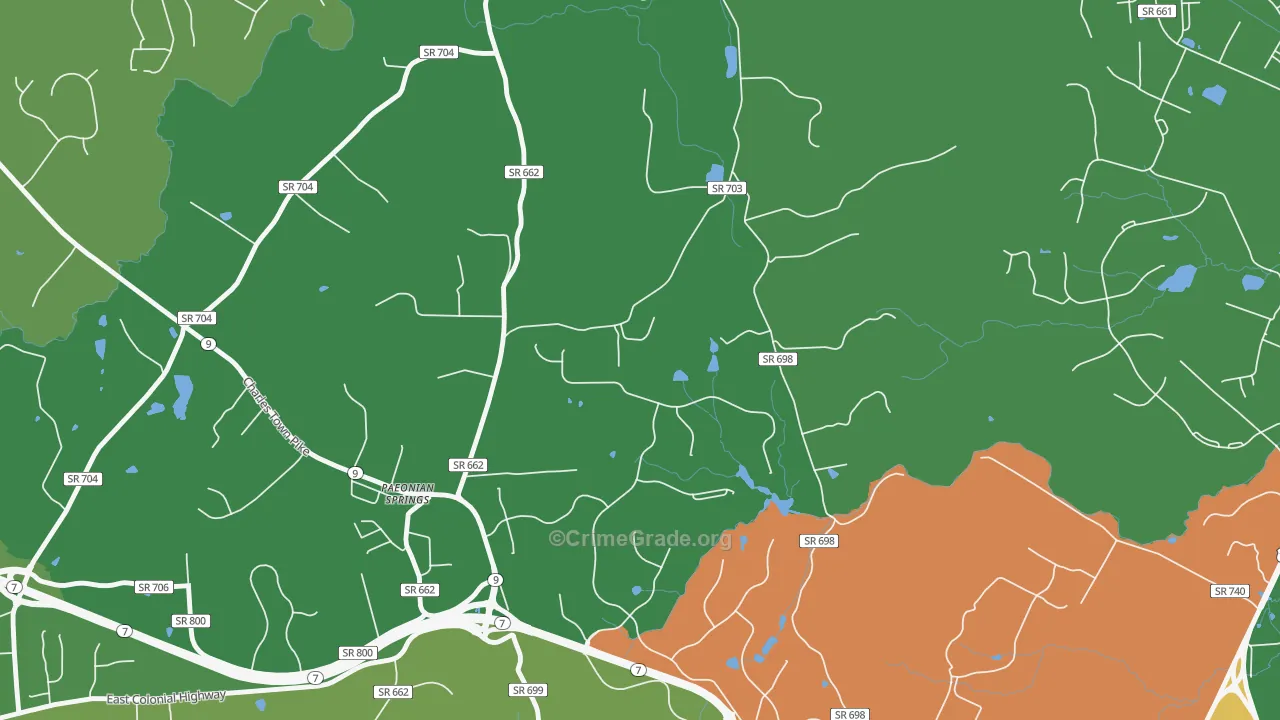 20129, VA Map of Theft Rates