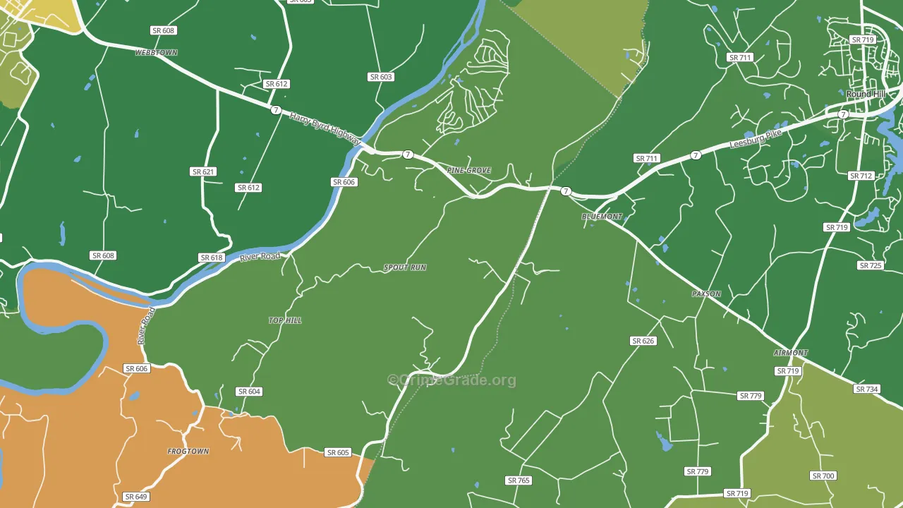 20135, VA Map of Theft Rates