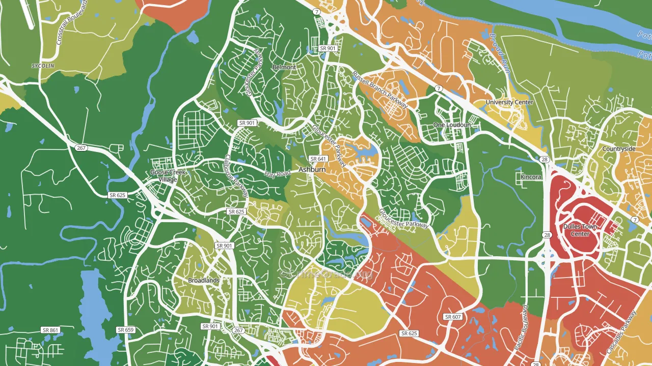 20147, VA Map of Theft Rates