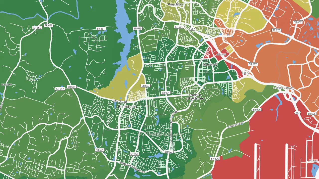 20148, VA Map of Theft Rates