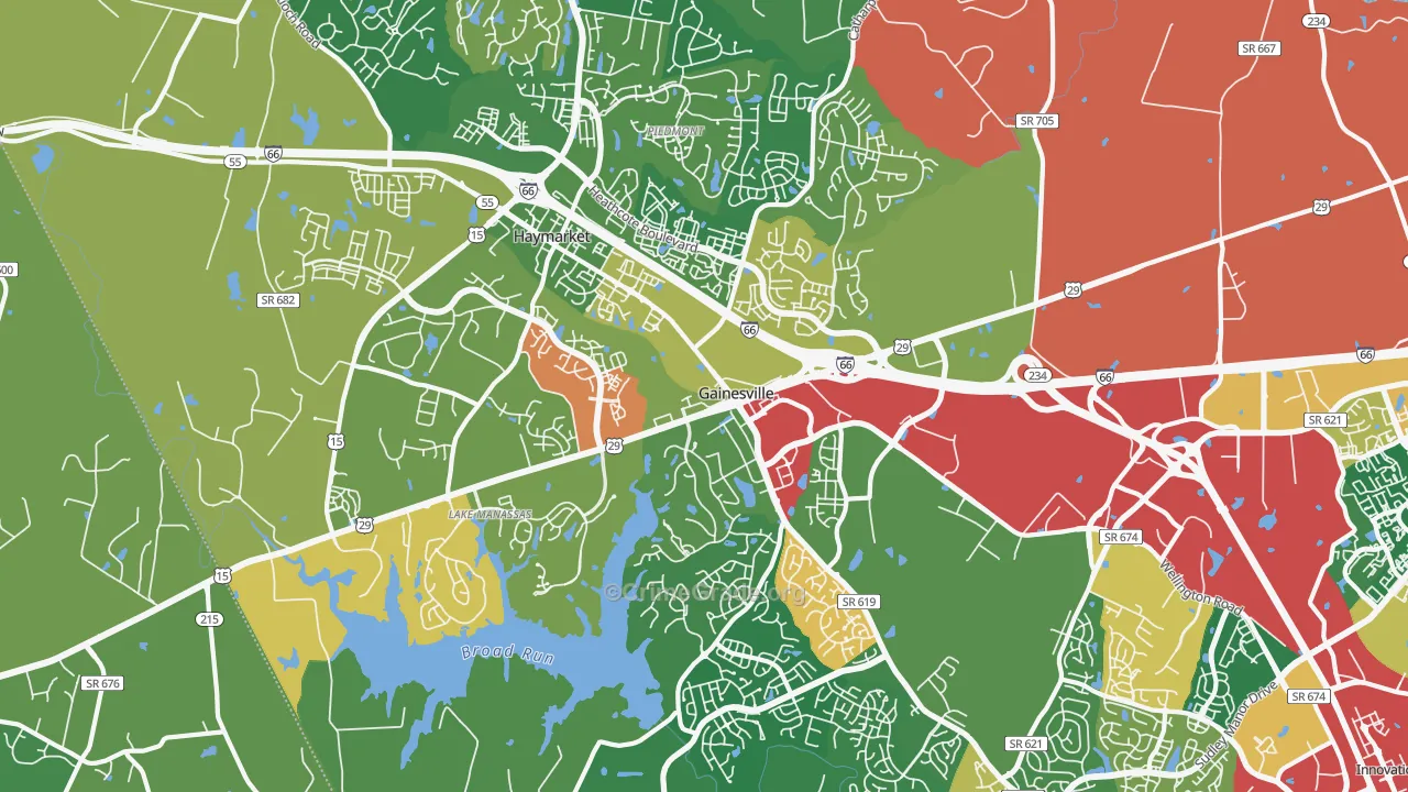 20155, VA Map of Theft Rates