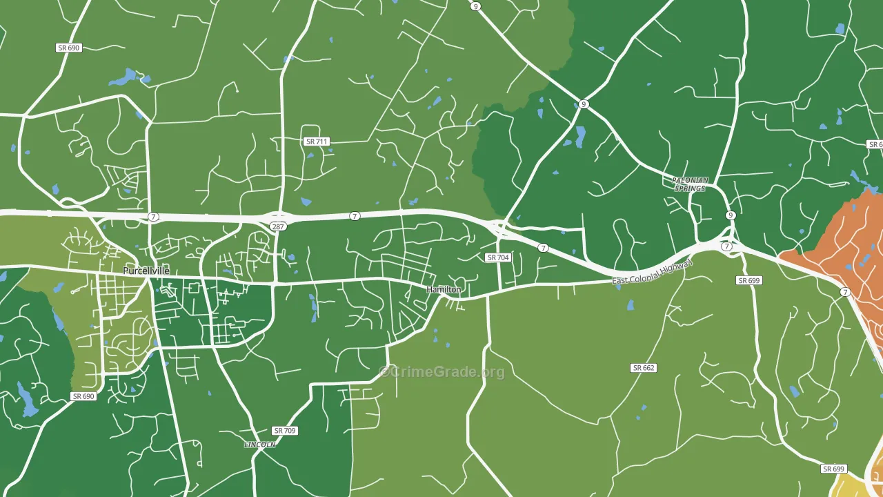20158, VA Map of Theft Rates