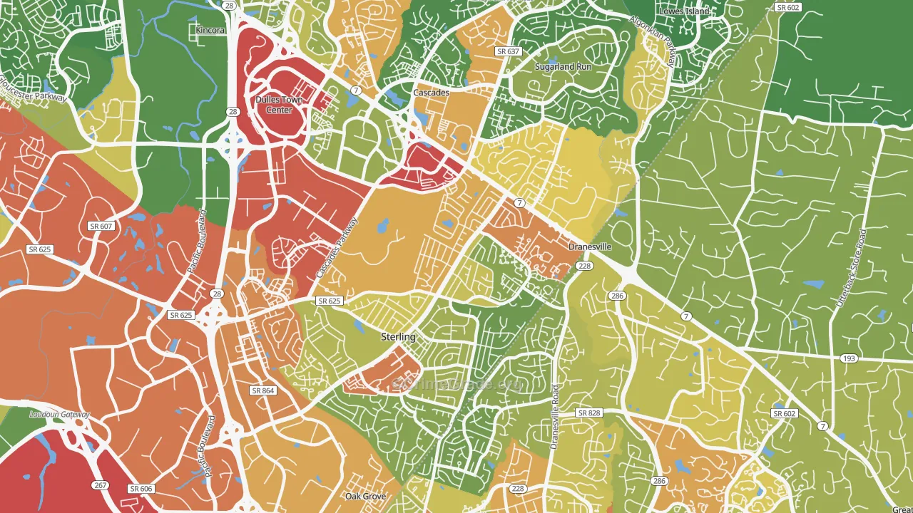 20164, VA Map of Theft Rates