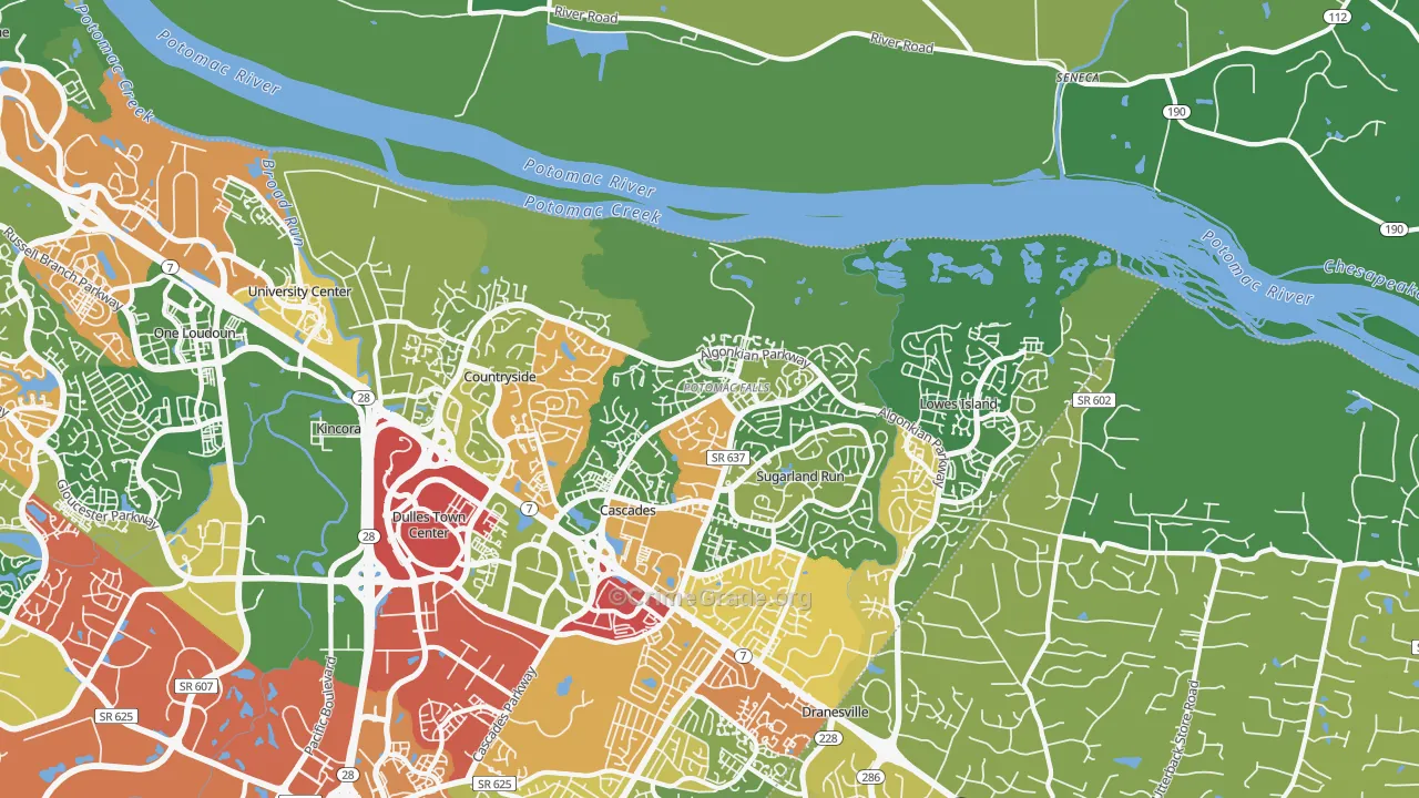 20165, VA Map of Theft Rates
