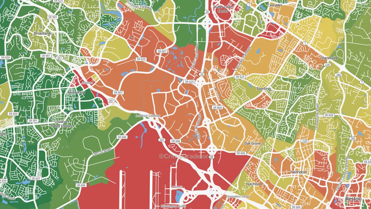 20166, VA Map of Theft Rates