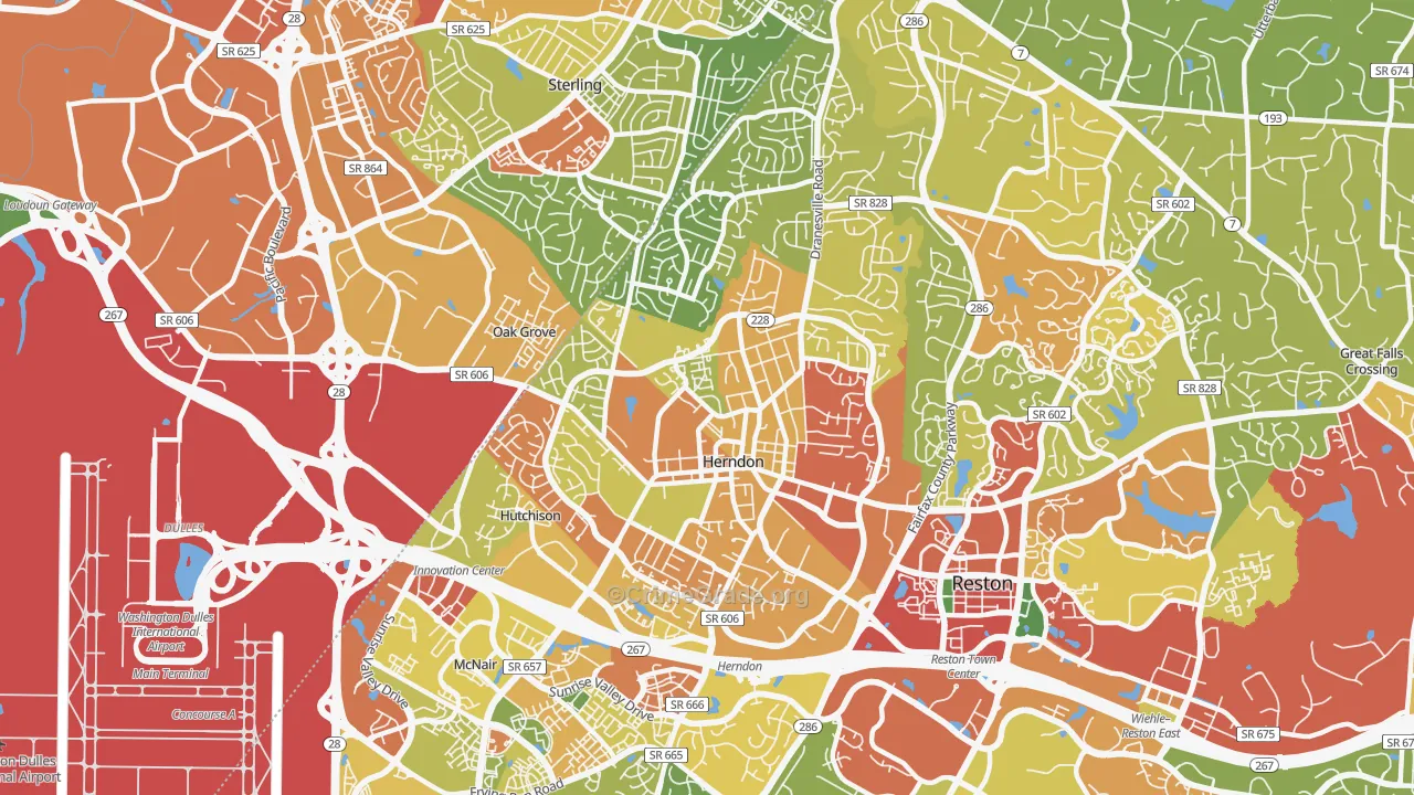 20170, VA Map of Theft Rates