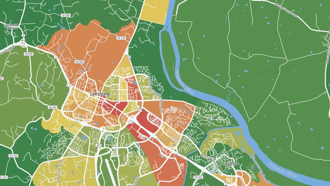 20176, VA Map of Theft Rates