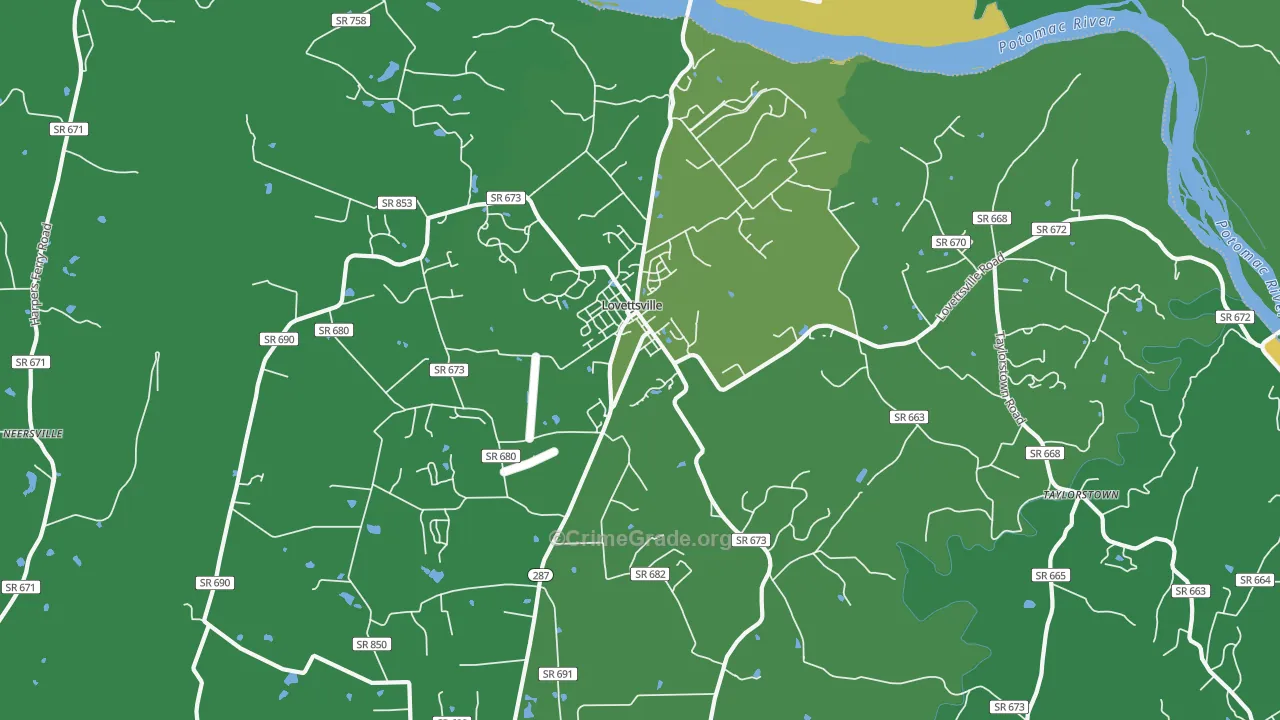 20180, VA Map of Theft Rates