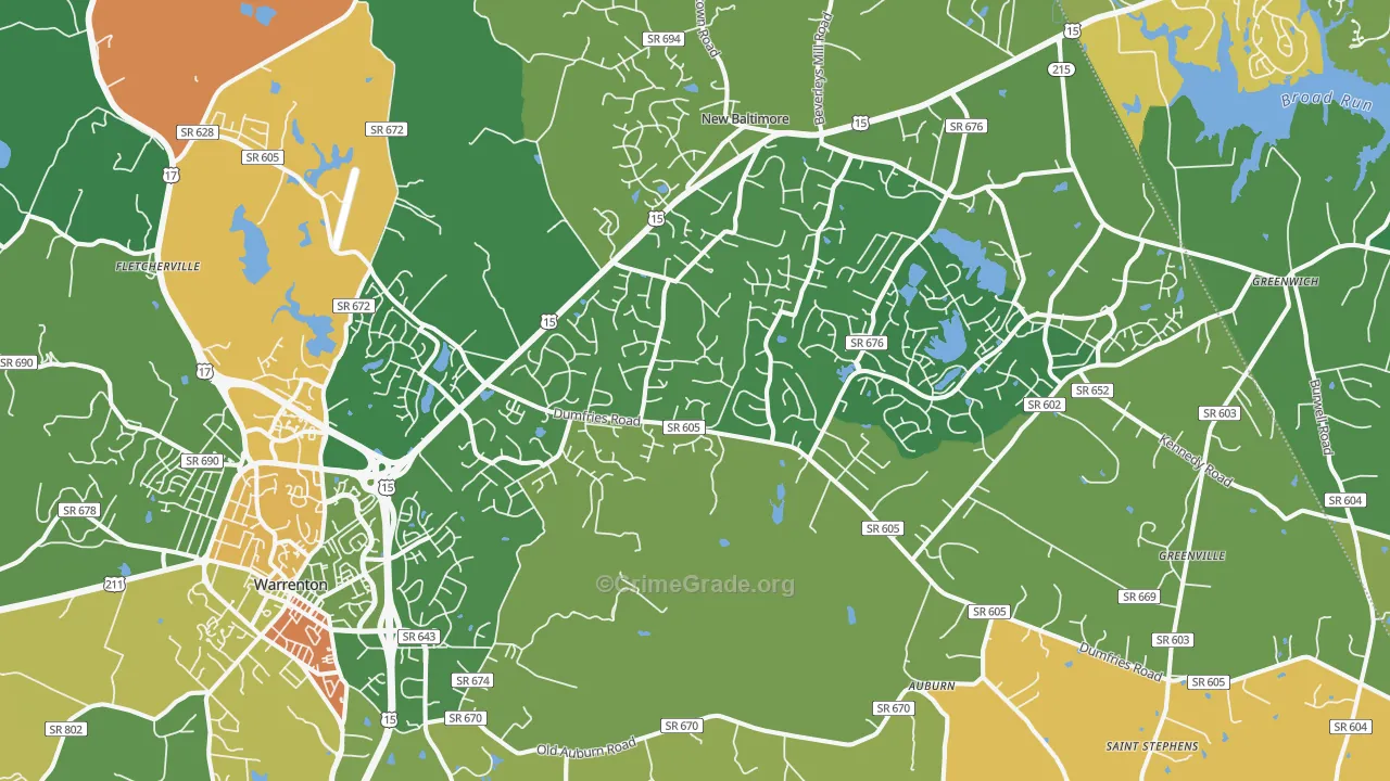20187, VA Map of Theft Rates