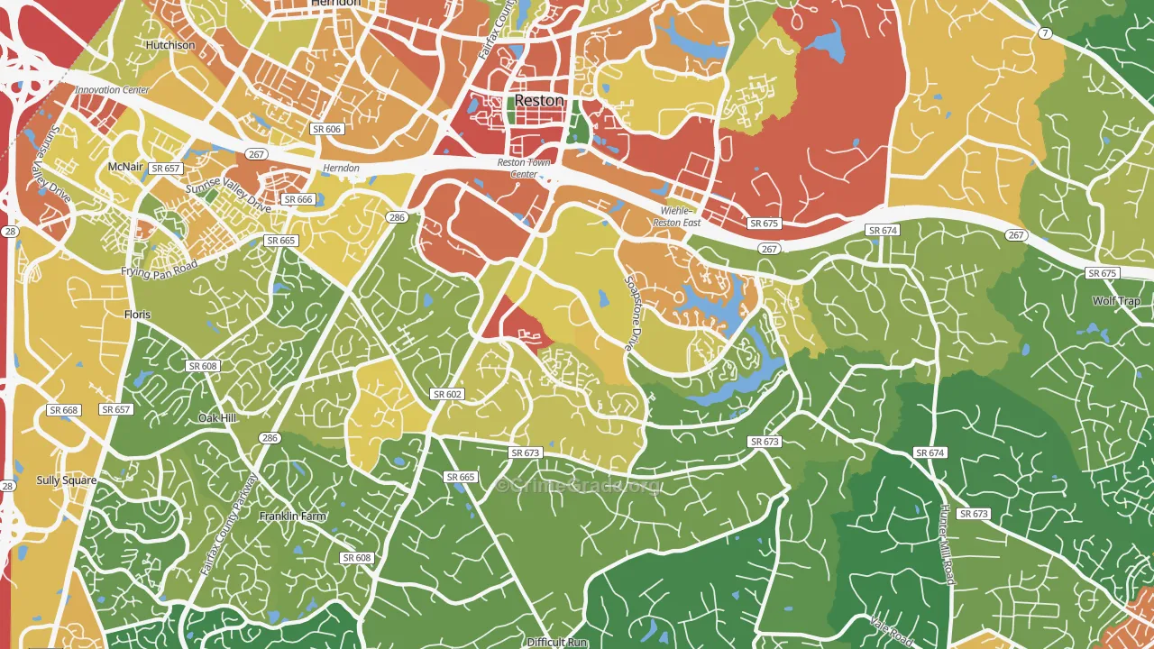 20191, VA Map of Theft Rates