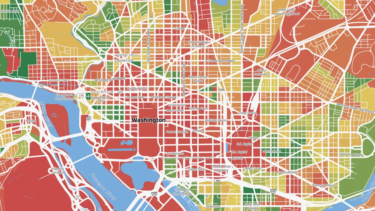 20223, DC Map of Theft Rates