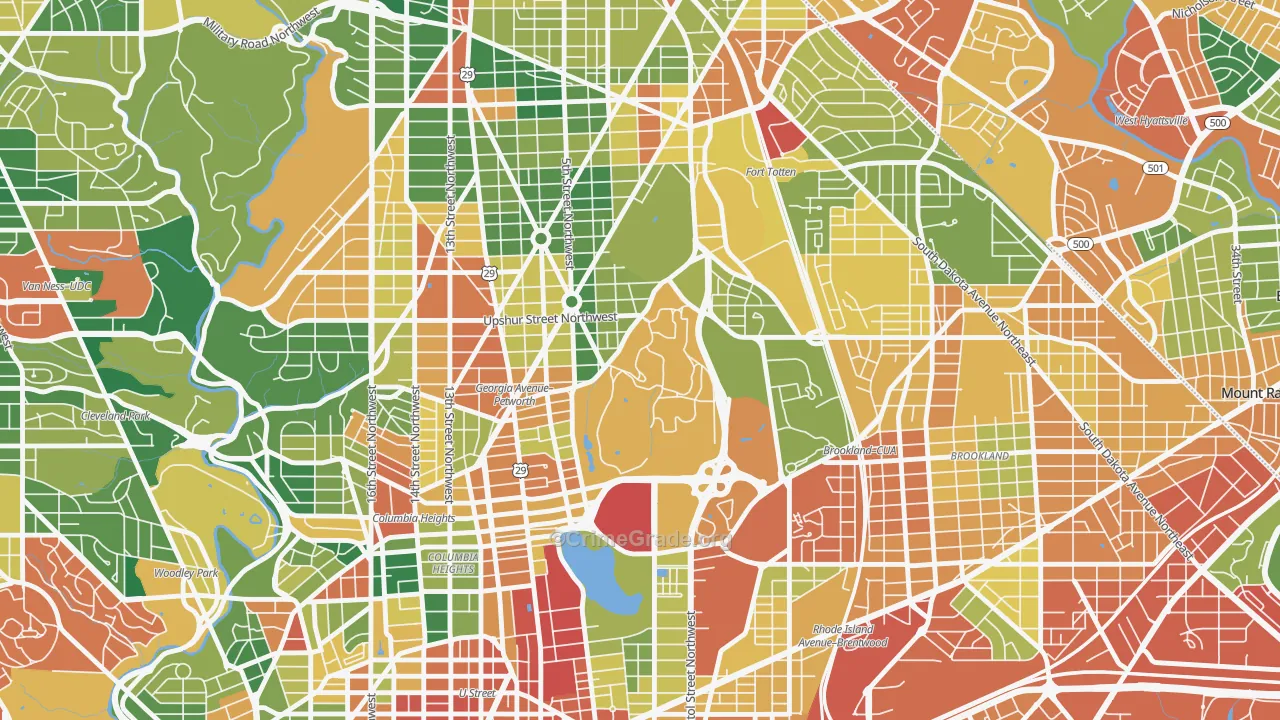 20317, DC Map of Theft Rates
