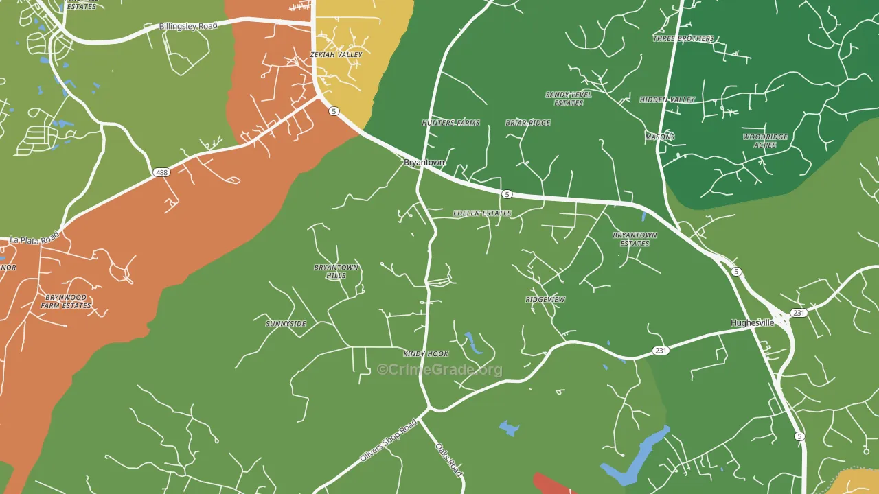 20617, MD Map of Theft Rates