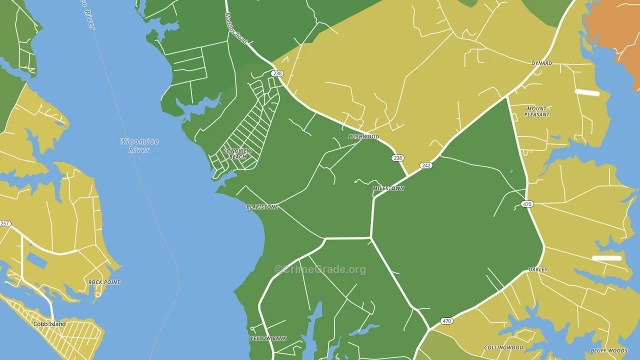20618, MD Map of Theft Rates
