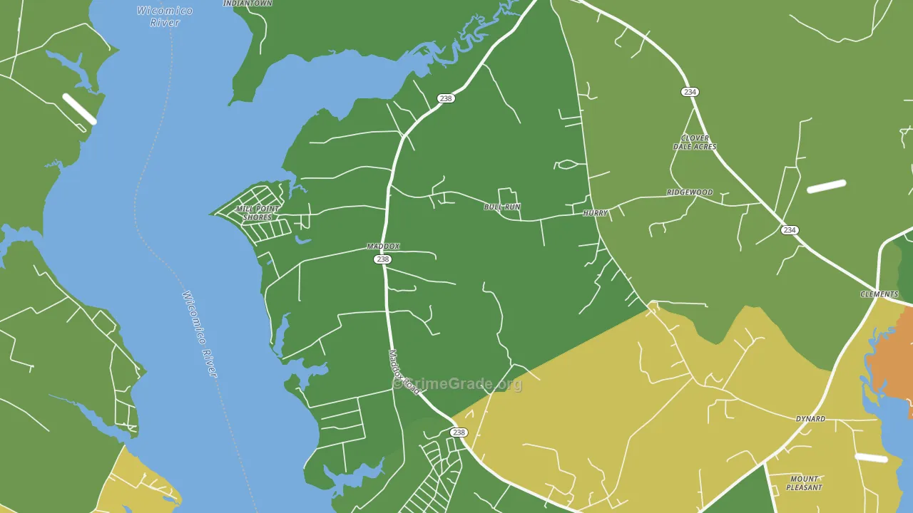 20621, MD Map of Theft Rates