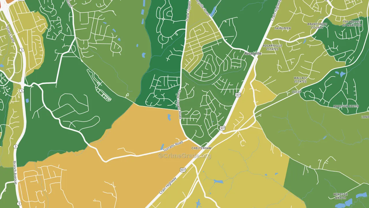 20623, MD Map of Theft Rates