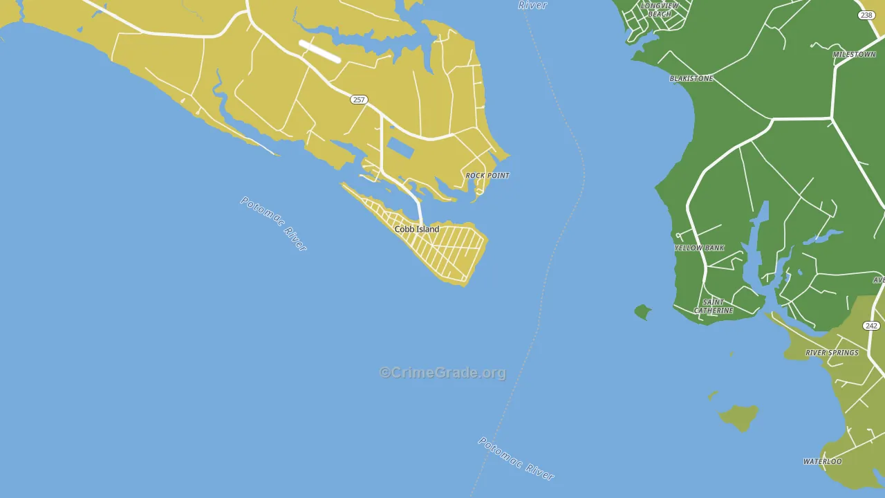 20625, MD Map of Theft Rates