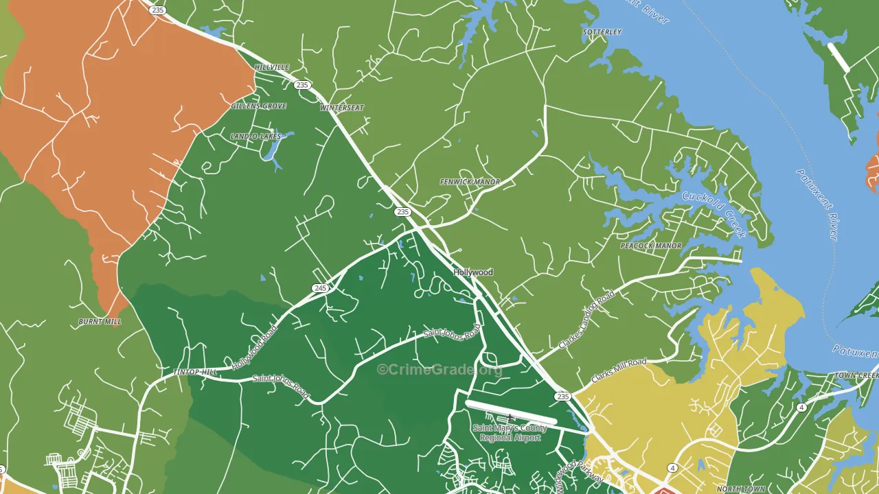 20636, MD Map of Theft Rates