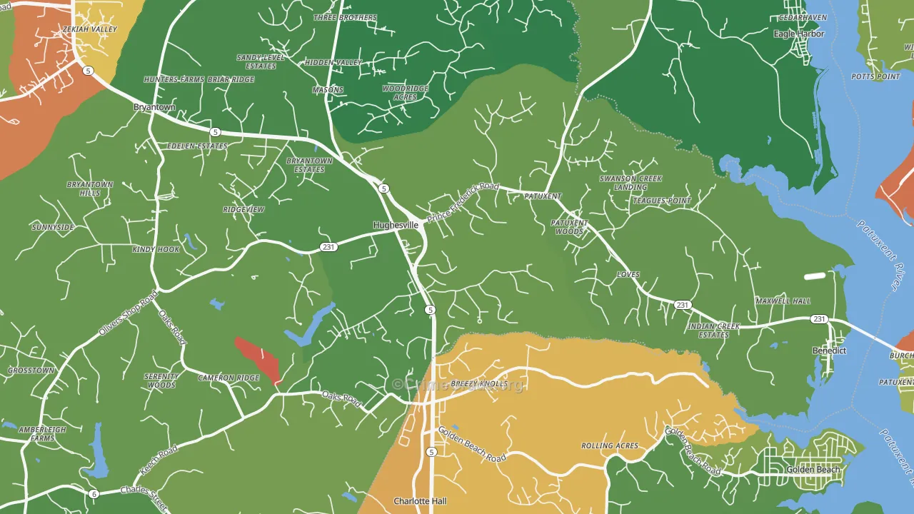 20637, MD Map of Theft Rates