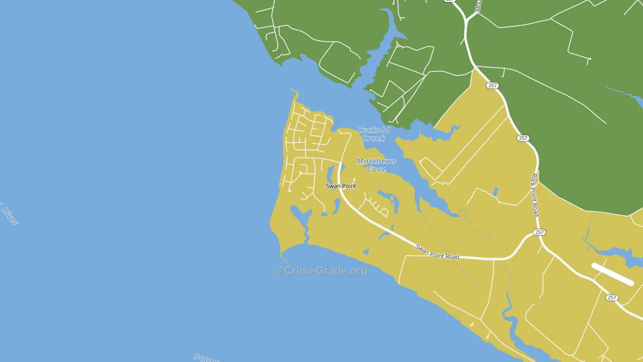 20645, MD Map of Theft Rates