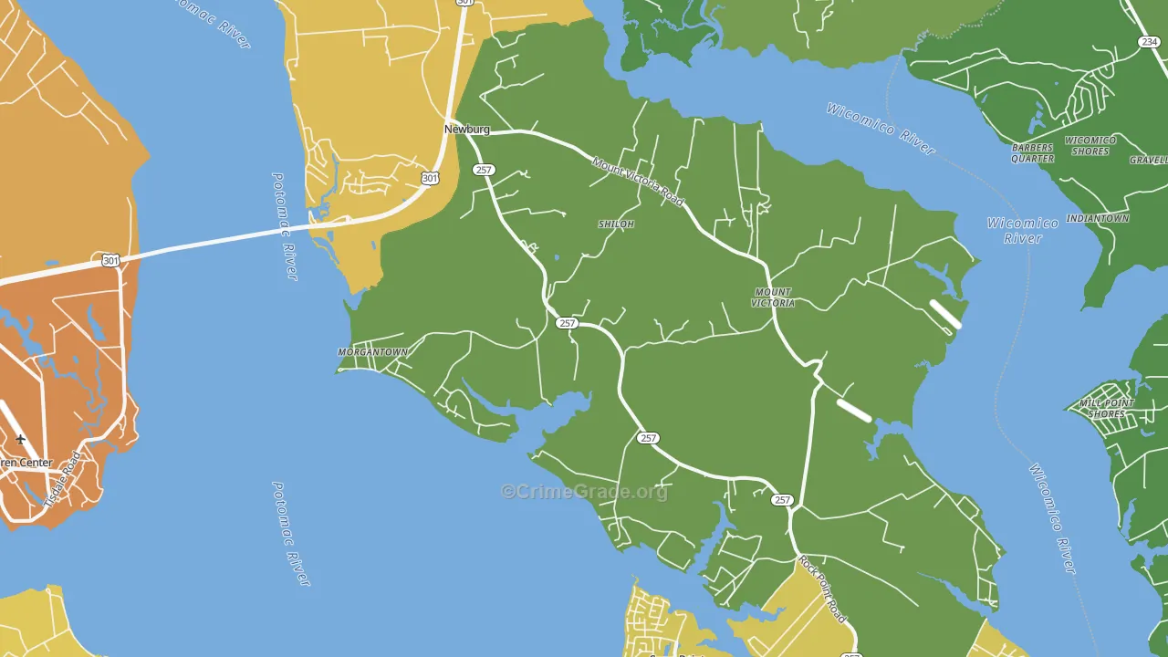 20664, MD Map of Theft Rates