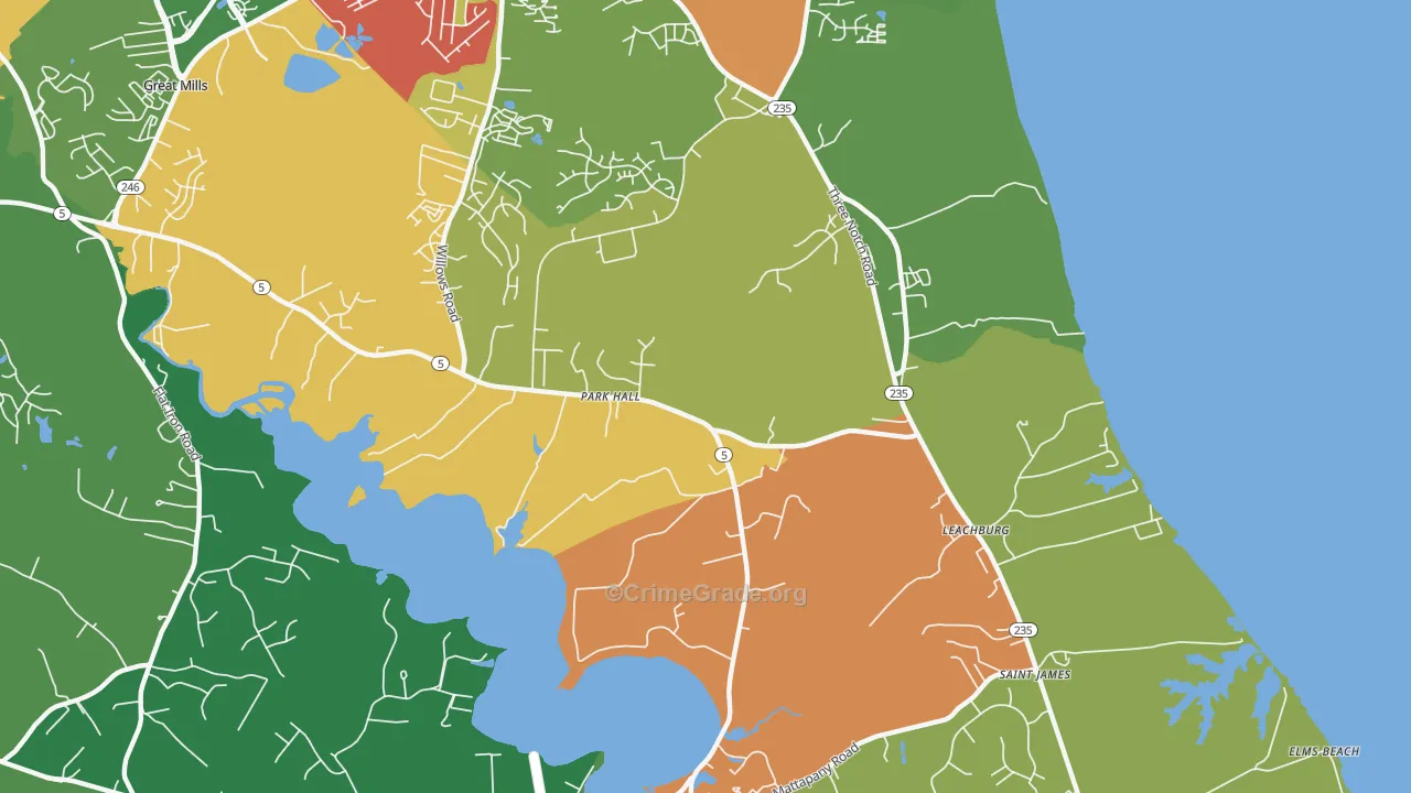 20667, MD Map of Theft Rates