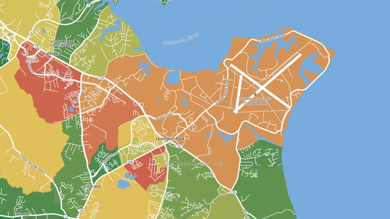 20670, MD Map of Theft Rates