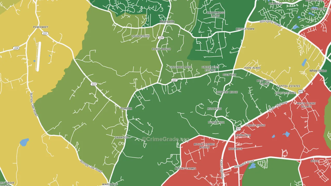 20675, MD Map of Theft Rates